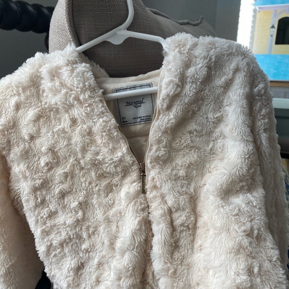 Mayoral off white  jacket size 3